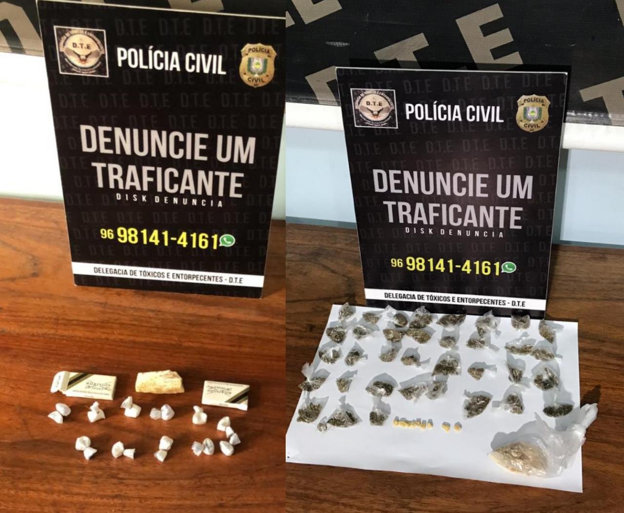 POLÍCIA CIVIL REALIZA DUAS PRISÕES EM LUGARES DISTINTOS DE VENDA DE DROGAS